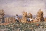 Winslow Homer Pumpkin Patch (mk44) oil painting